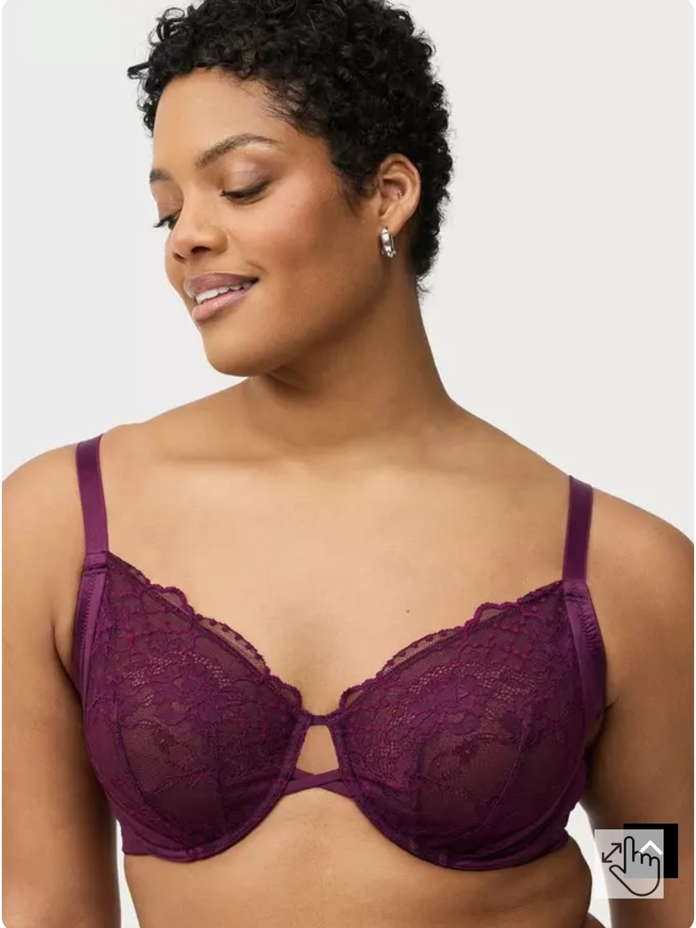 torrid Lace Underwire Bra in Plum